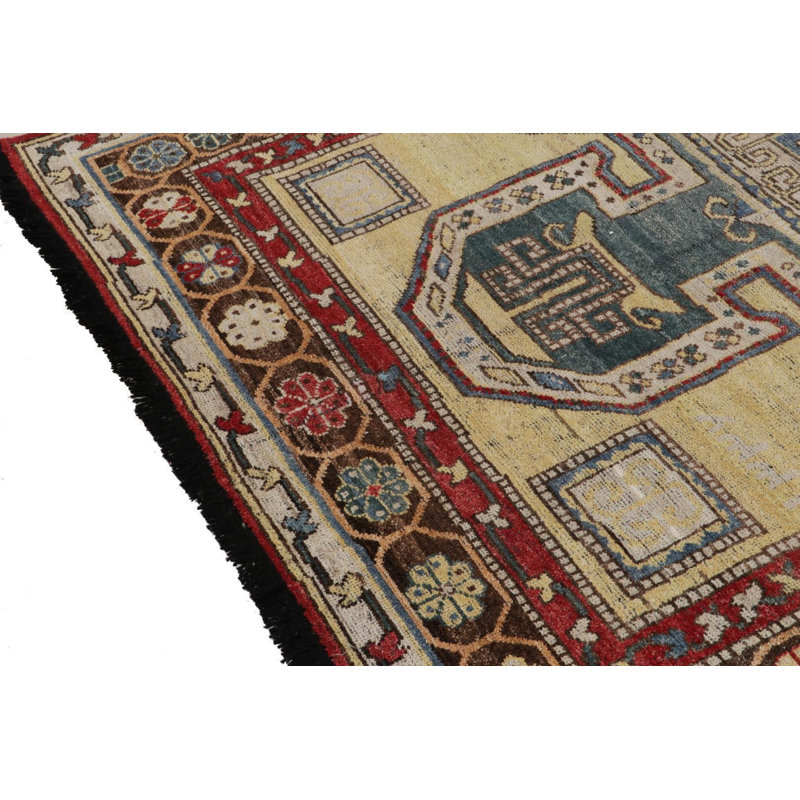 Classic Tribal Rug In Blue, Red, Beige-Brown Geometric Pattern, Rectangle 8' x 10'