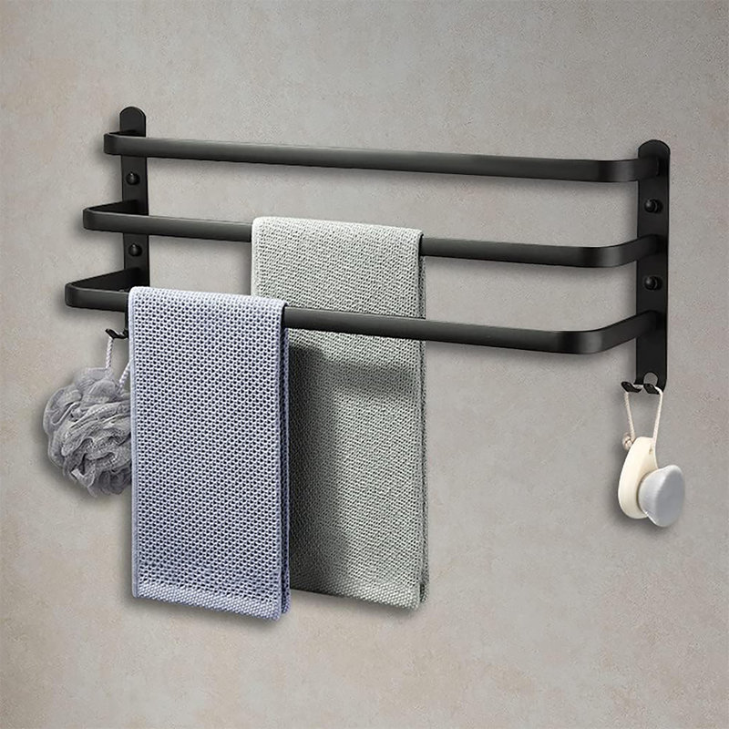 Barfuss 3 Wall Mounted Required Towel Stand