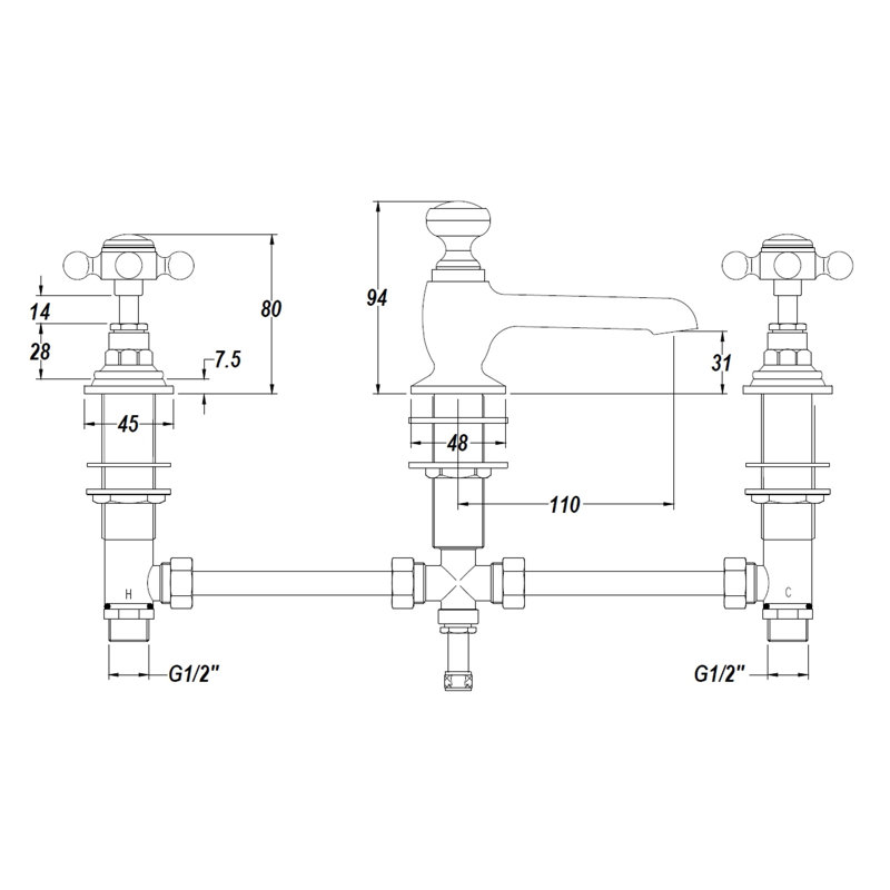 Topaz Mono Basin Mixer