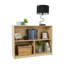 Bibliothèque de luxe divisée à 3 compartiments Birch, hauteur 28 "