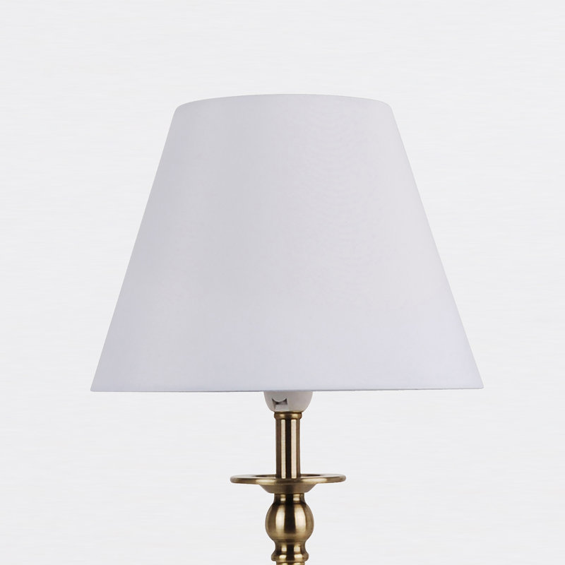 Avocet Metal Lamp, Chrome, White