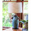 Slant Retro 17" Top Linen Drum Lamp Shade-1418878977