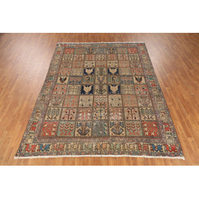 Tapis traditionnel en laine Garden Design 7 x 9
