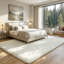 Deep Pile Fluffy Shaggy Area Rug for Indoor/Outdoor Use cream white-24117586