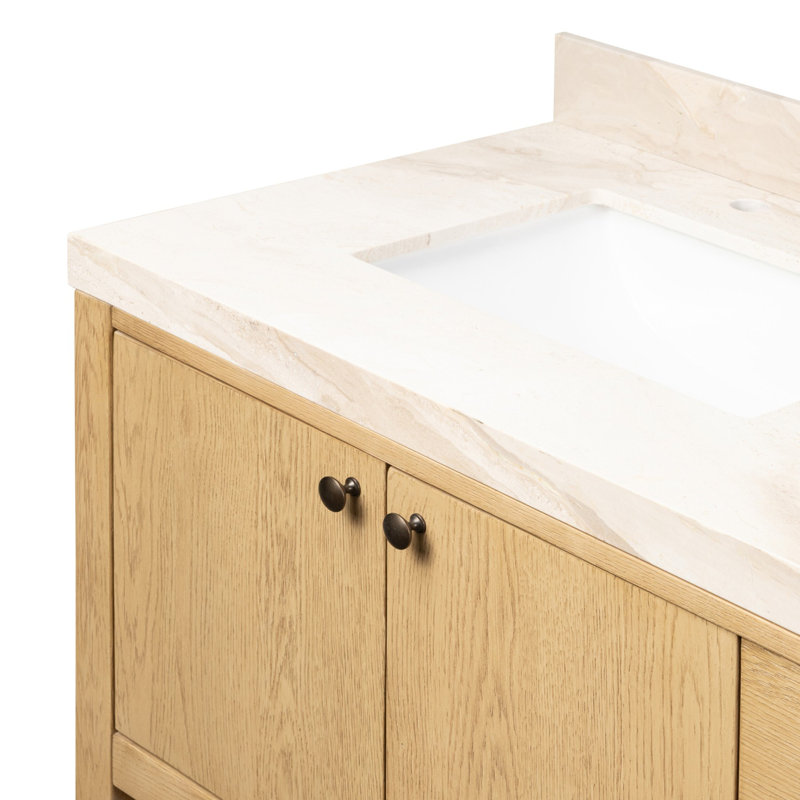 Anthem Double Vanity, Satin Light Wash Oak