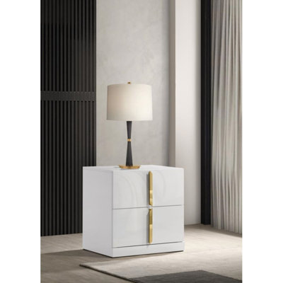 Table de chevet 2 tiroirs Moaaz