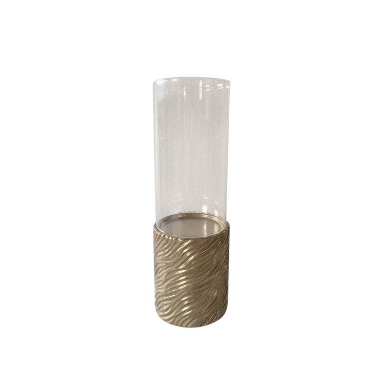 Concrete / Cement Tabletop Hurricane, 12.99" H x 4.33" W x 4.33" D