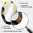 Emerald And Golden Arches - Gold Modern Oval Wall Mirror-1728944073