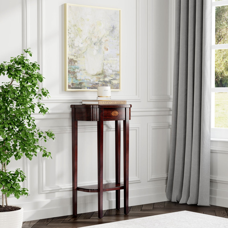 Wendell Console Table, Distressed Olive Ash Burl