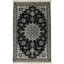 Tapis unique en laine noué à la main de style années 2000 de 2 pi 10 po x 4 pi 5 po bleu marine Summerdale