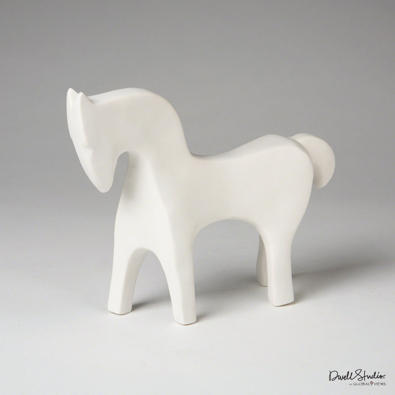 Horse-Matte White