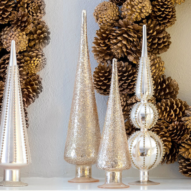Golden Age Glass Finial, 18 in.