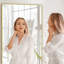 Miroir surdimensionné sur toute la longueur avec cadre en aluminium de qualité aérospatiale et verre nano - chambre à coucher, salle de bain, salle de sport-617856555-618221844