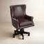 Fauteuil de direction en cuir véritable Charton-661151460