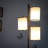 Liam 74 in. Mid-Century Modern 3-Light LED Floor Lamp with Fabric Drum Shades-62954080