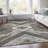 Machine Washable Indoor/Outdoor Xhevrie Brown Rug-1582218678