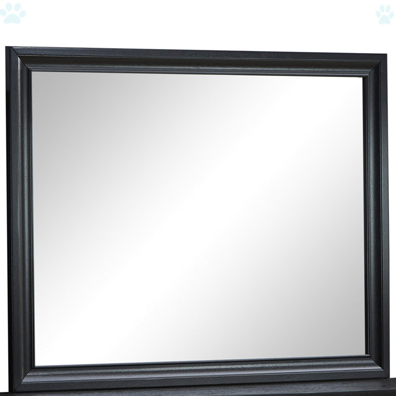 Miroir moderne pour salle de bain, Noir, noir, noir, noir