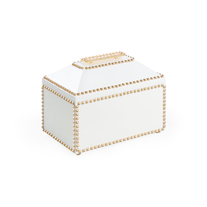 Shayla Copas Decorative Box, White