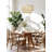 Ardita Rattan Pendant Light - Ivory White Drum 1-Light Polished Handwoven Dimmable Hanging Light For Kitchen Island, Kitchen, Dining Room, Living Room, Bedroom, Hallway or Covered Patio in Modern, Farmhouse & Boho Style-165702563-192548946-192548967