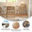 Aayah Commercial Grade Cane Rattan Folding Chairs with Solid Wood Frame and Seat-1932863732
