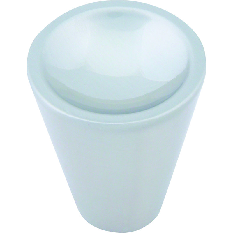 Dap 1" Diameter Conical Knob, Brushed Nickel