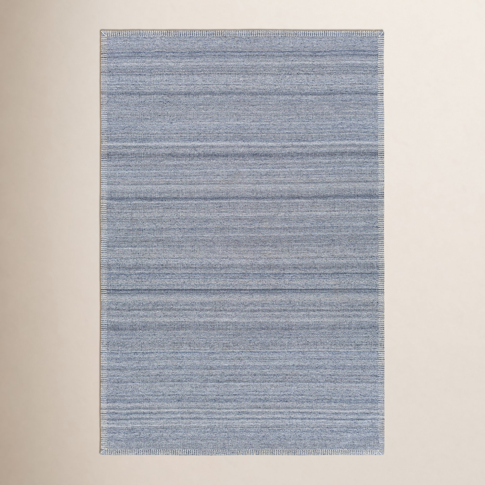 Eljah Denim Hand-Woven Flatweave Rug, Rectangle 2' x 3'