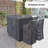  Outdoor Dining Set Covers For Farrah 4-Person Rectangular Extendable Table & Chairs, Water-Repellent UV-Resistant Polyester