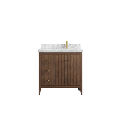 Meuble-lavabo simple 36 po avec plateau Atlanta