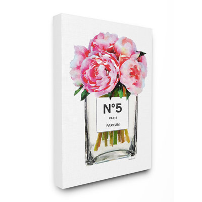 « mode stylisé fleur rose », impression