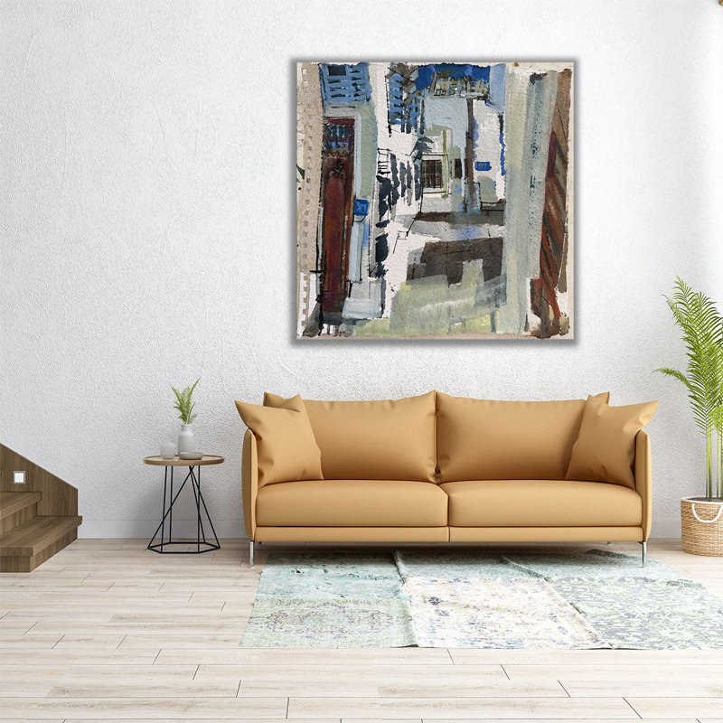 Bahrain Alley - reproduction d'art sur toile, H 20 po x l 20 po