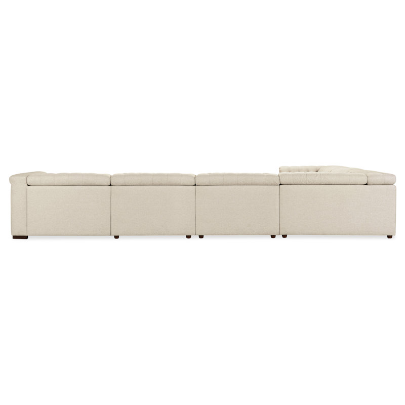 Savion Deux 6 Seat Sectional with Four Power Recliners and Seven Power Headrests