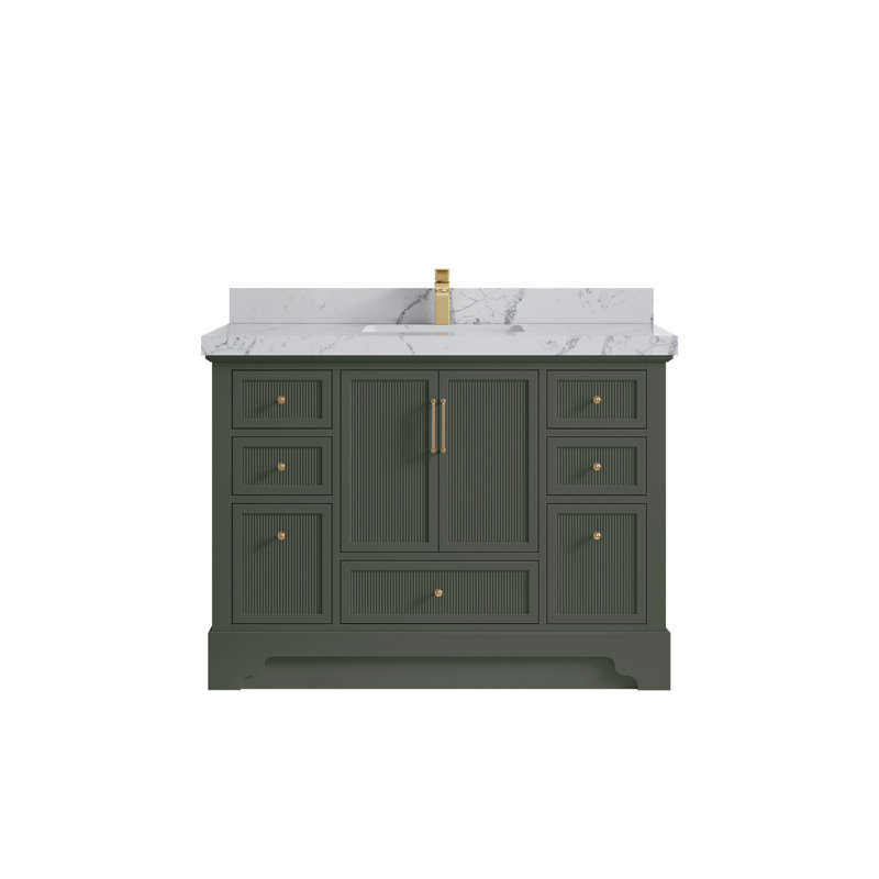 Alys 48'' Single Bathroom Vanity with Quartz Top