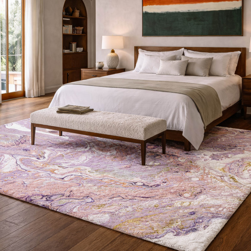 Premium Machine Washable Dream Shag ADS51 Abstract Rug, 9' x 12'