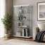 32.17 " W Glass Curio Cabinet