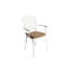Ensemble bistro de patio 3 pièces en aluminium moulé - Table et chaises résistantes aux intempéries, coussin blanc pour des moments agréables à l'extérieur sous la rouille - Porche