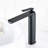 Single Hole Single Bathroom Faucet In Matte Black. High Modern Look. Made Of Solid Brass, Rust & Corrosion . Large-Flow Spout And Quality Ceramic Disc Cartridge. For Residential Stylish Design. Brass