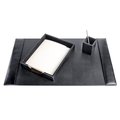 Jill Leather Desk Organizer Set