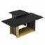Ensemble de 2 tables basses modernes et luxueuses, petite table de bout carrée avec plateau spacieux et centre-1876240093