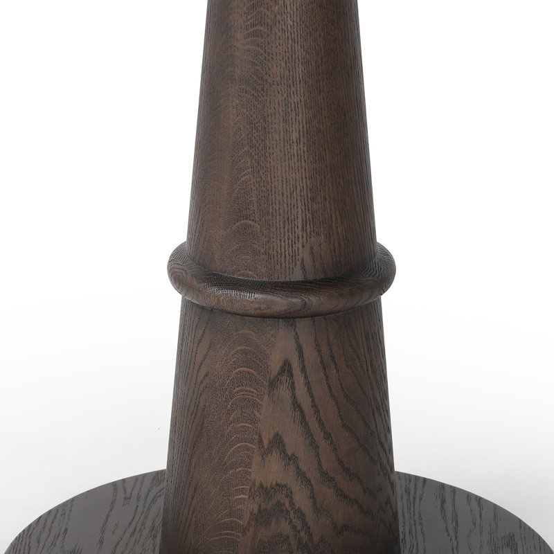 Goetz Bar Table-Brown Oak-Bar, Brown Oak Veneer, 30" H x 32" L x 32" W