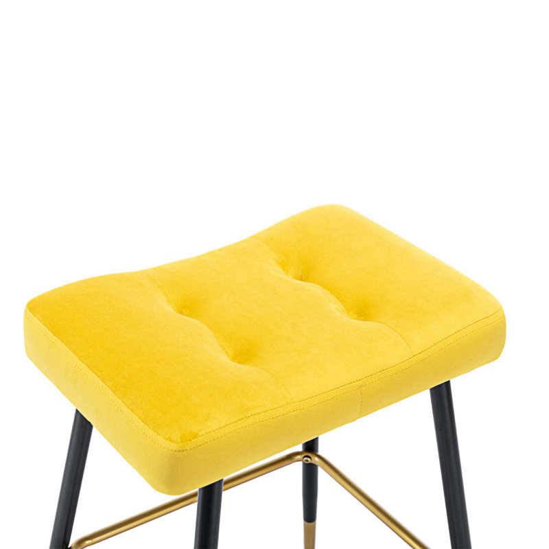 Tabouret de comptoir 26,38 po Manucher, Moutarde