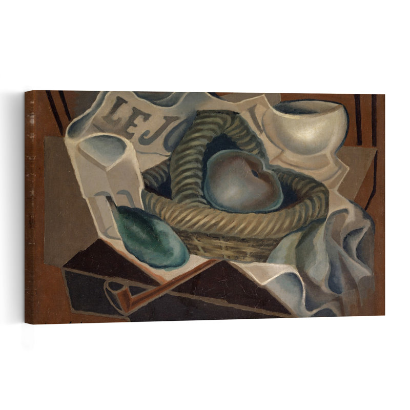 Le Panier, 1924 Estampe d'art mural abstrait contemporain, H 16 po x l 24 po