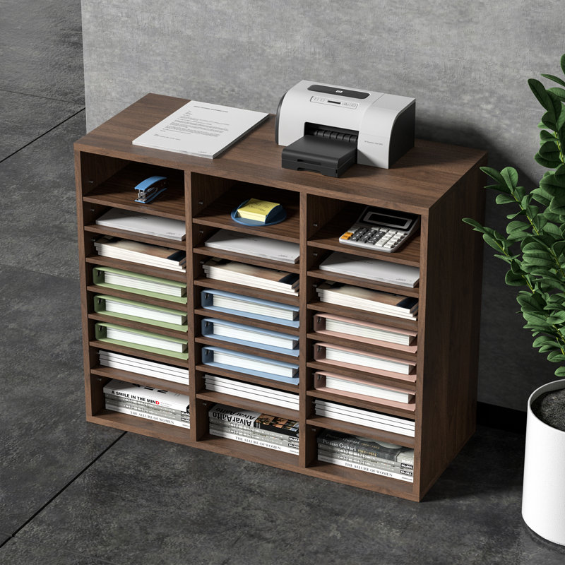 Mernie 29'' Wide File Cabinet, Brown