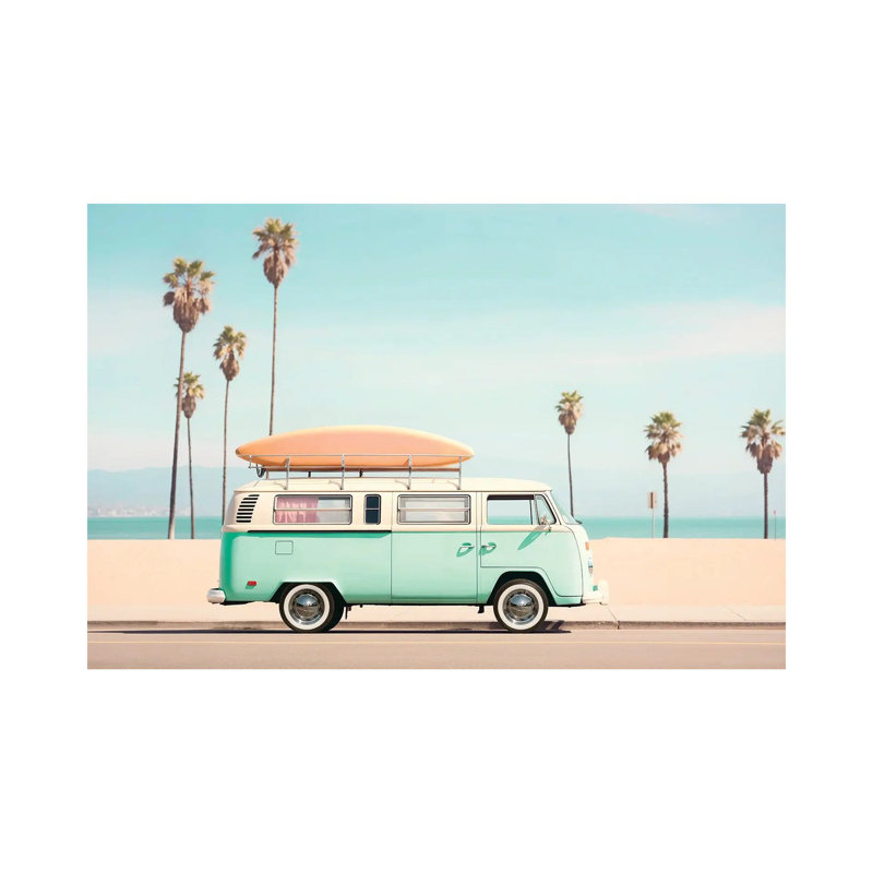 Pacific VW Van - Wall Art Print