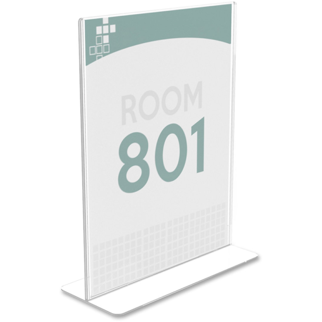 Stand-Up Double-Sided Sign Holder Deflect-O Corporation