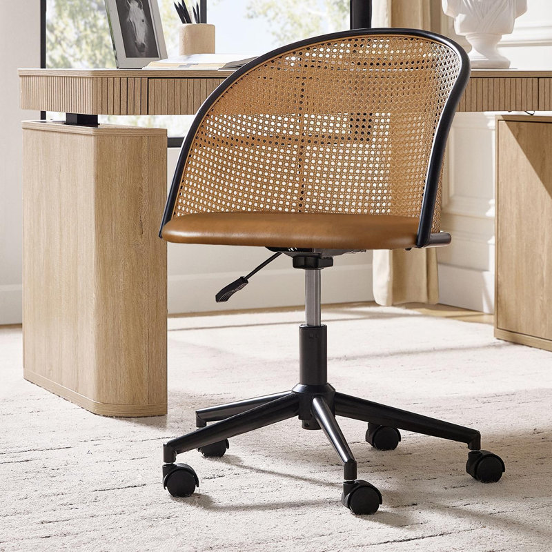 Chaise de bureau Clarrisa, Camel