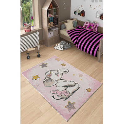 Eco-Friendly Area Rug (2 ft x 3.3 ft), 100% Polyester, 650 g/m² | Antibacterial & Non-Slip PVC Dot Underside, Pile Height: 0.2 inches | Machine Washable, Digital Print Design, Perfect for Living Room & Bedroom Decor