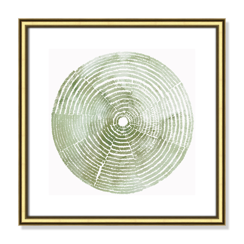 Camoni Reaching Balance I - impression encadrée sur papier, Papier avec cadre doré, H 18,25 po x l 18,25 po x P 0,88 po