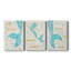 «Mermaid Dream», ensemble de 3 peintures sur toile tendue-503351883