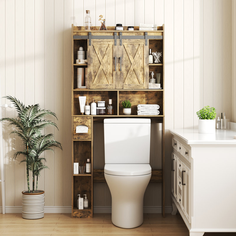 Armoire de rangement au-dessus de la toilette,  Naturel