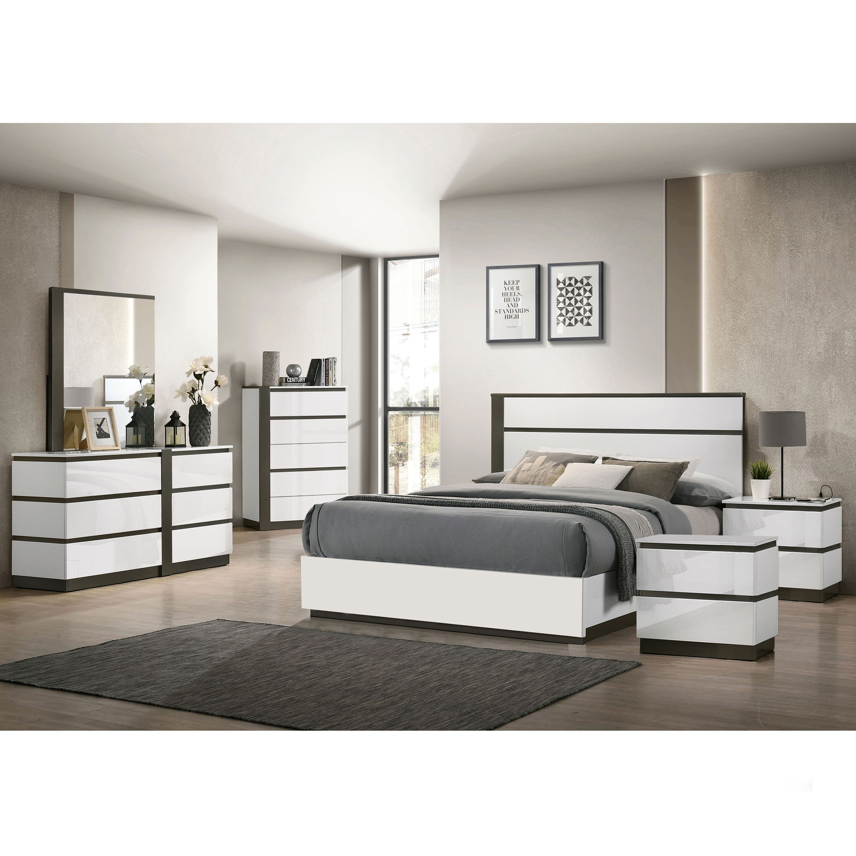 Laurel Foundry Modern Farmhouse Withyditch Wood Bedroom Set With